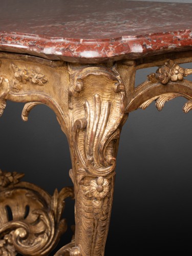 Louis XV - Big console Louis XV period mid 18th century