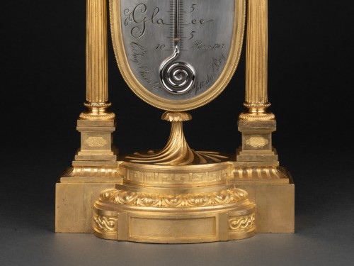 Decorative Objects  - Gilded bronze thermometer Louis XVI period second half 18th century