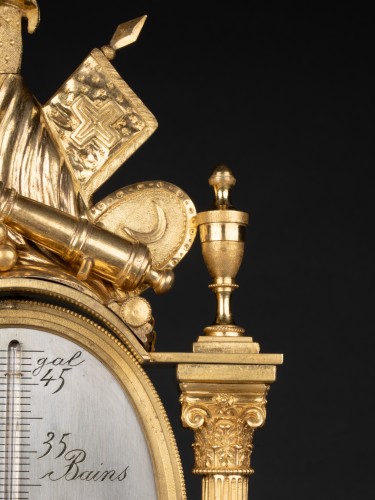 Gilded bronze thermometer Louis XVI period second half 18th century - Louis XVI