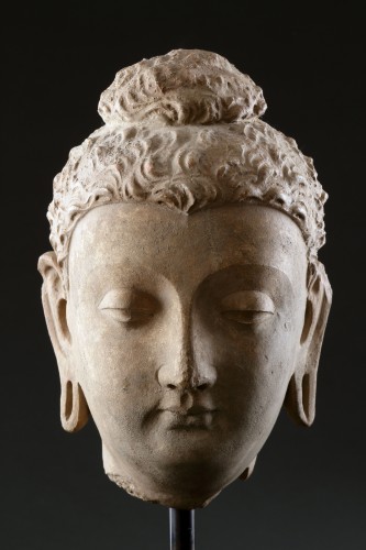 A Fine Gandharan Head of a Buddha - Asian Works of Art Style 