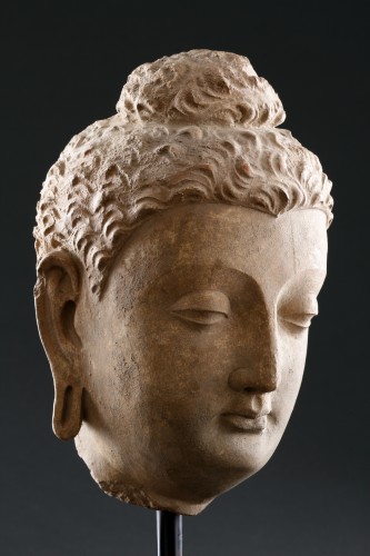Avant JC au Xe siècle - Tête de bouddha du Gandhara, 3e siècle après J.-C.