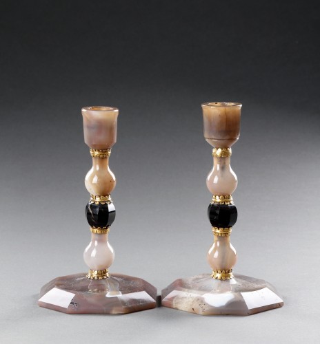 Two Fine ‘Kunstkammer’ Candlesticks - Lighting Style 