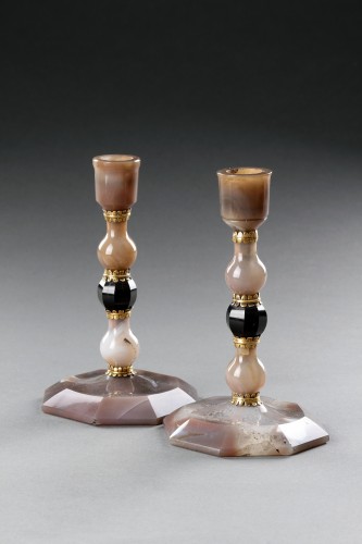 Lighting  - Two Fine ‘Kunstkammer’ Candlesticks