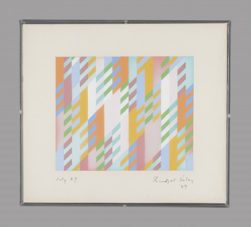 27th July 1987 - Bridget Riley (British born, 1931) - Paintings & Drawings Style 