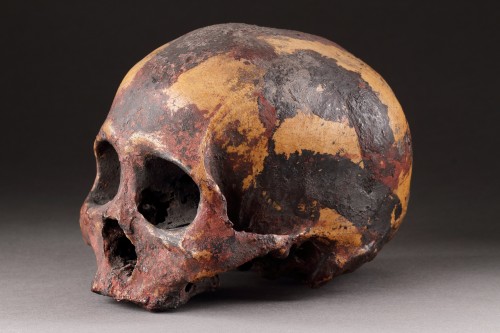  - A Rare Ancestor Skull with Polychrome Decoration, Andaman Islands 19th Century or earlier