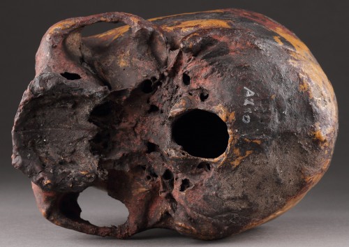 Antiquités - A Rare Ancestor Skull with Polychrome Decoration, Andaman Islands 19th Century or earlier