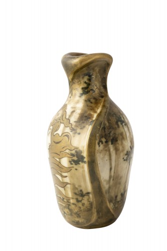 Paire de vases Art Nouveau par Nikolaus Kannhäuser Amphora vers 1898 - Art nouveau