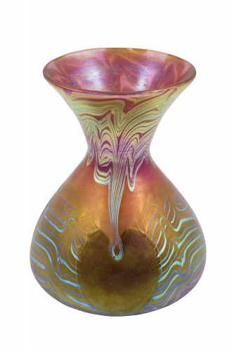 Vase Johann Loetz Witwe PG 3/492 décoration env. 1903 - Verrerie, Cristallerie Style Art nouveau