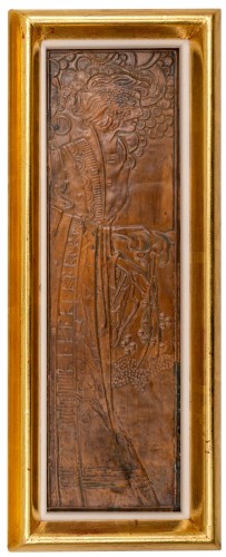 Pair of Jugendstil panels &quot;Dionysus and Demeter&quot; Georg Klimt ca. 1900 - Decorative Objects Style Art nouveau