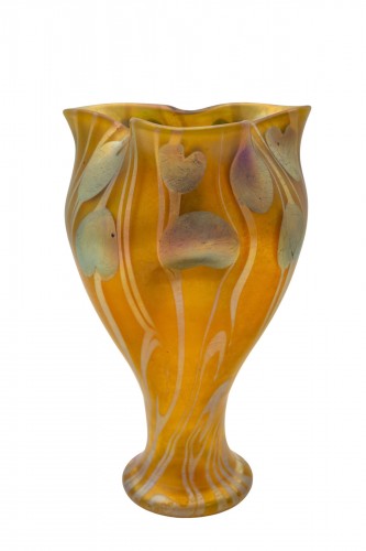 Vase viennois Art nouveau Loetz décor non identifié ca. 1901 - Verrerie, Cristallerie Style Art nouveau