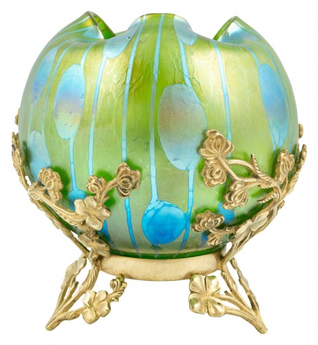 Vase Johann Loetz Witwe Rubin Phänomen Genre 6893 décoration vers1900 - Verrerie, Cristallerie Style Art nouveau