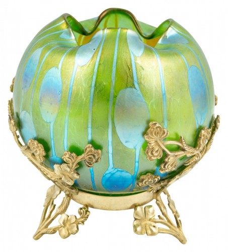 Art nouveau - Vase Johann Loetz Witwe Rubin Phänomen Genre 6893 décoration vers1900