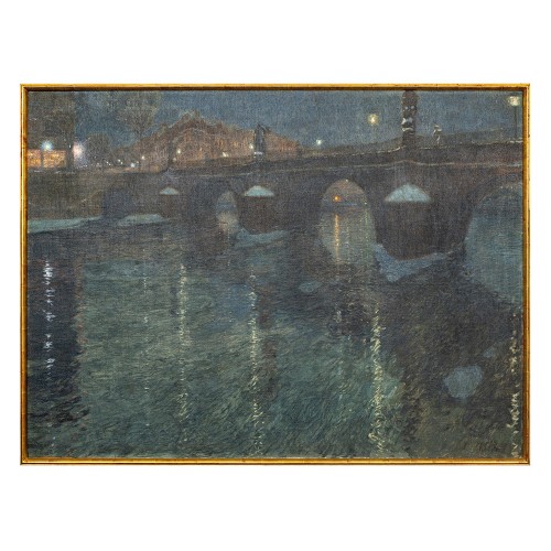 Rudolf Quittner (1872-1910) - Seine by night ca. 1905