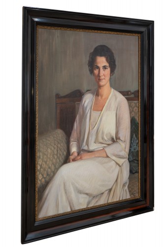 Portrait 1924 -  Oswald Grill (1878-1964) signé et daté - Florian Kolhammer