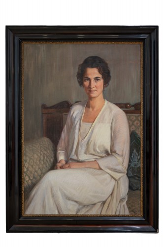 XXe siècle - Portrait 1924 -  Oswald Grill (1878-1964) signé et daté