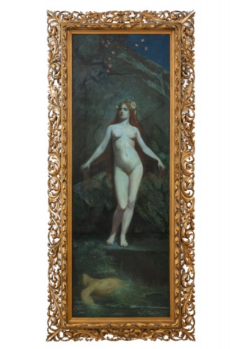 Grande peinture symboliste « Lorelei » attribué à  Jules-Joseph Lefebvre ca. 1890 - Florian Kolhammer