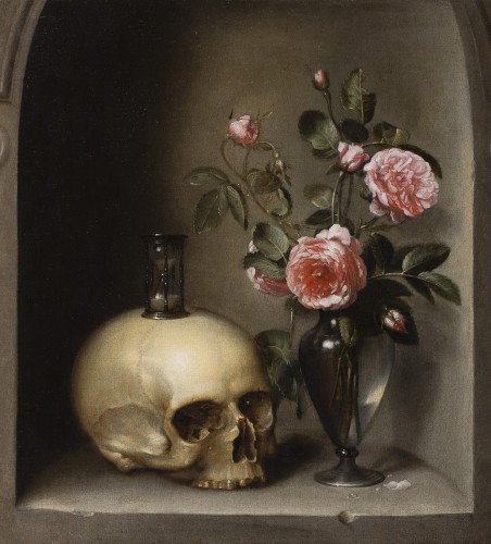 Vanitas Still Life with,; Flemish Master Mid of the 17th Century