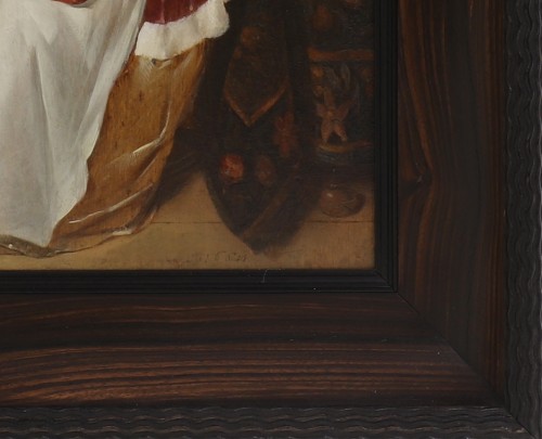 Dame avec sa femme de chambre par Quiringh Gerritsz. van Brekelenkam (1622-1668) - Franck Anelli Fine Art