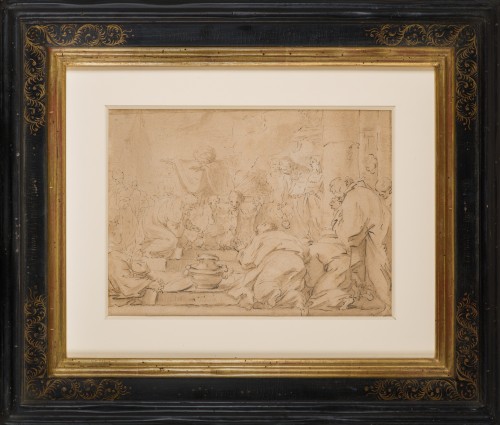 Le roi d'israël par Luca GIORDANO (Naples 1634-1705) - Tableaux et dessins Style 