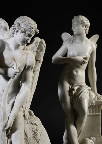 L’Amour taillant son arc dans la massue d’Hercule - Céramiques, Porcelaines Style Louis XVI