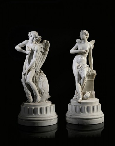 Céramiques, Porcelaines  - L’Amour taillant son arc dans la massue d’Hercule
