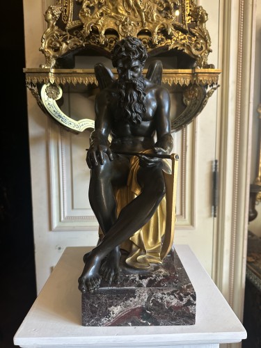 Grand bronze représentant Chronos - Sculpture Style 