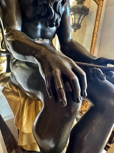 Sculpture  - Large bronze figure of Chronos
