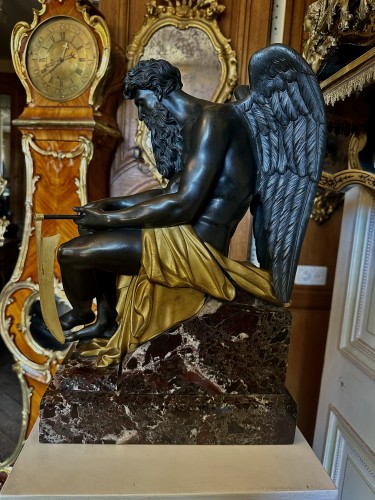 Grand bronze représentant Chronos - Frédéric Brossy