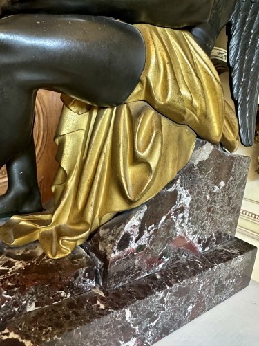 XIXe siècle - Grand bronze représentant Chronos
