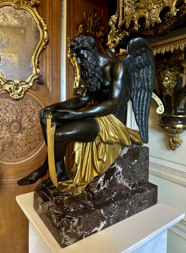  - Large bronze figure of Chronos