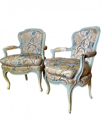 Pair of armchairs stamped C.L..BURGAT