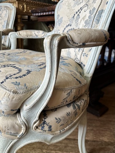 Seating  - Pair of armchairs stamped C.L..BURGAT