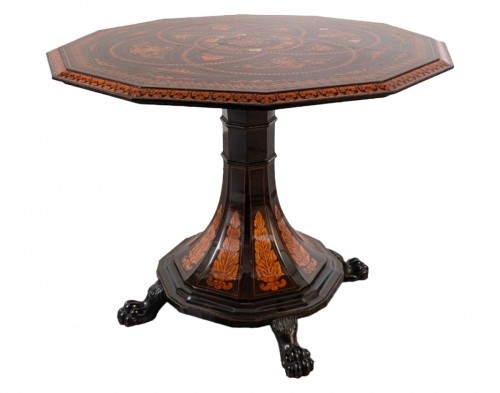 Inlaid table attributed to Luigi and Angiolo Falcini