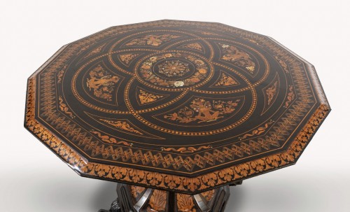 Inlaid table attributed to Luigi and Angiolo Falcini - 