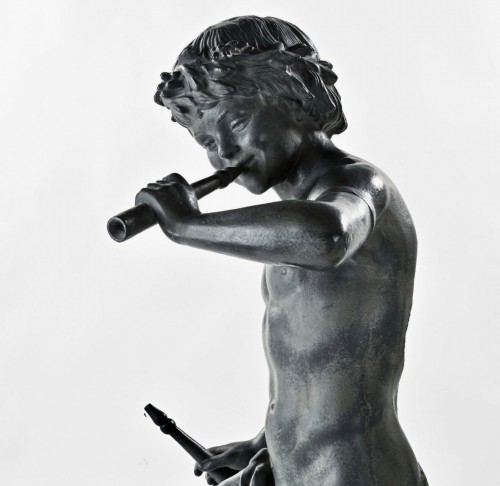 Cast-iron garden statue statue by Durenne Sommevoire foundry - 