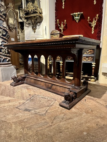 Renaissance - Table en noyer Renaissance Italienne