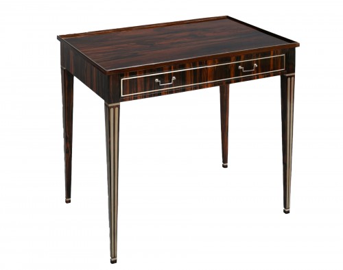 Art Deco desk in macassar ebony veneer