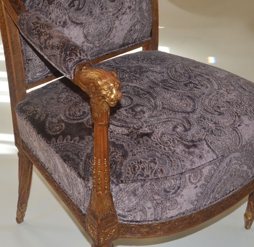 Paire de fauteuils, France époque Louis XVI - Sièges Style Louis XVI