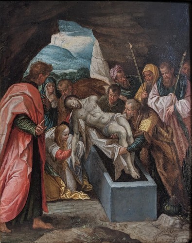 La mise au tombeau du Christ, suiveur de F. Zuccaro, c.1600