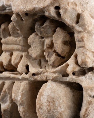 Elément d'architecture en marbre, Gallo-Romain Ier siècle - Archéologie Style 