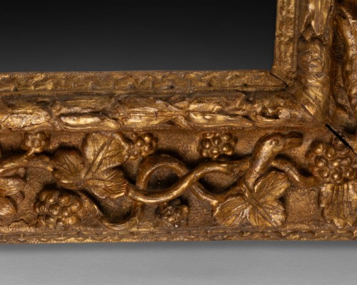 Louis XIII - Gilded wood frame - Burgundy 17th century