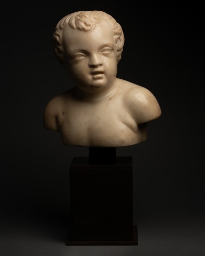 <= 16th century - Marble half-bust - Italy 16th century