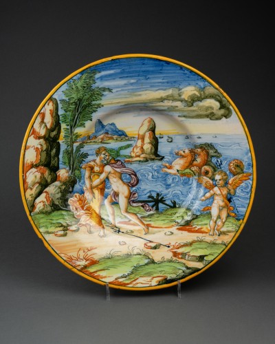 XVIe siècle et avant - Majolique historiée Urbino, circa 1550-70 - Probablement atelier de Fontana