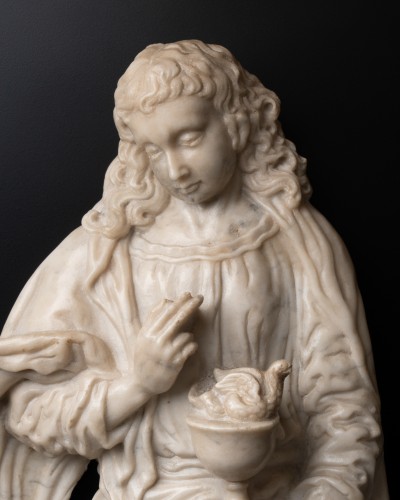 Sculpture  - Saint John the Evangelist - South Netherlands 16th century