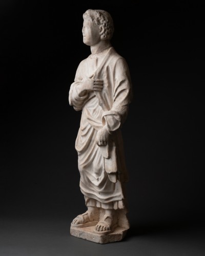 Moyen Âge - Statuette d'un prophète, Florence 1300 / 1325