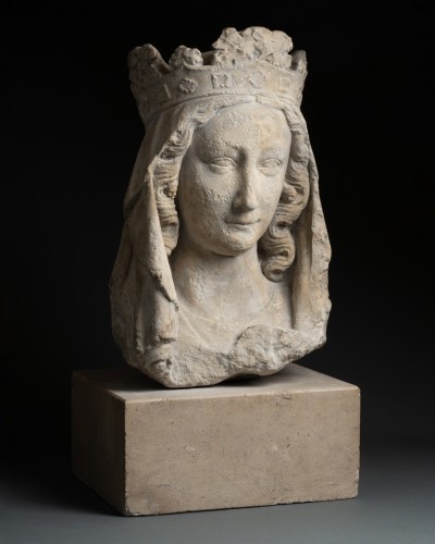 Antiquités - Head of a Virgin - France 14th century