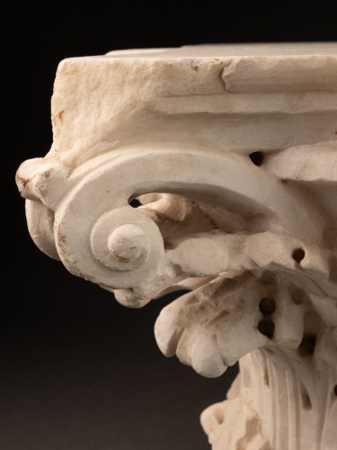 Corinthian capital - Marble Italy 16th century - Architectural & Garden Style Renaissance