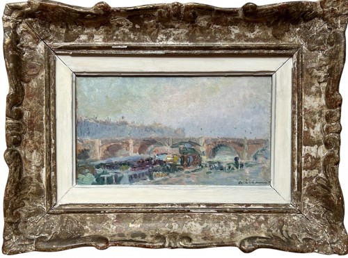 Le pont de la Tournelle, Albert Marie LEBOURG (1849-1928)