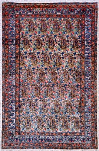 Grand tapis Kerman en laine, Iran 19e siècle