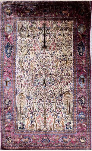 Silk Kachan Dabir circa 1880 - Museum piece